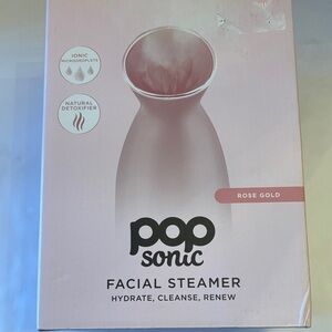 Pop Sonic Rose Gold Facial Steamer
